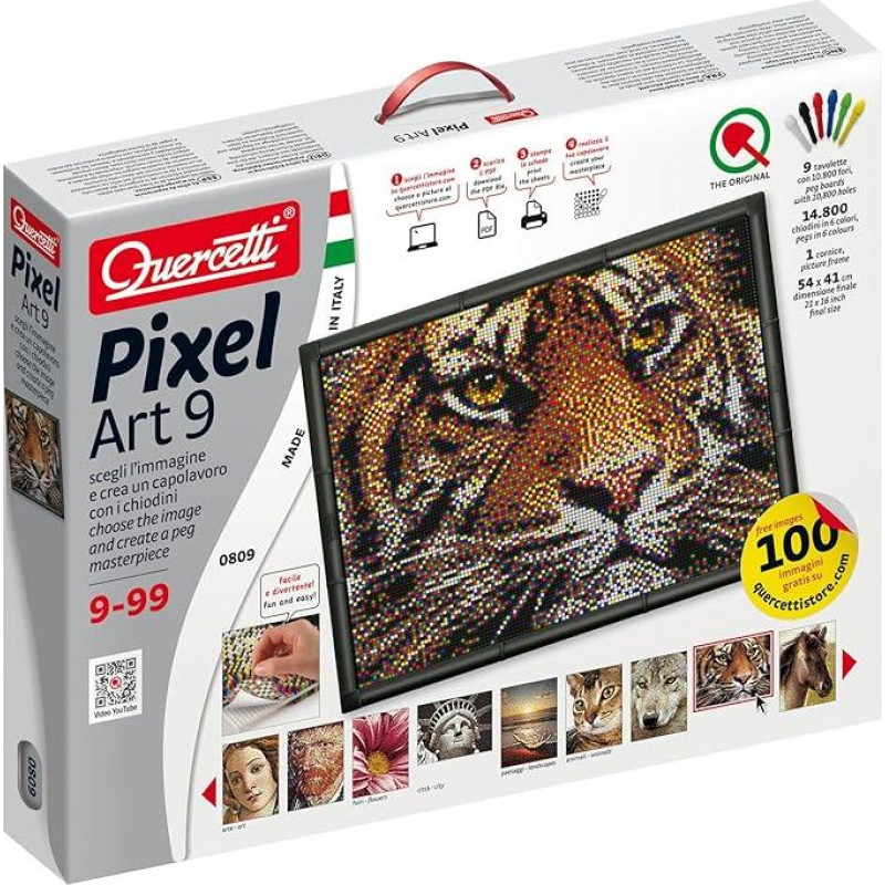 Quercetti - 0809 - Tyrinėjimas - Pikselinio meno rinkinys 9