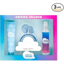 3 dalių dovanų rinkinys moterims, 3,4 oz EDP purškalas, 3,4 oz kūno suflė, 4 oz kūno dulksna