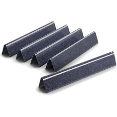 Denmay 38.9 cm Flavorizer Bar 7636 Replacement Parts for Weber Spirit I II E/S-310 320 330 (with Front Burner Knobs), Spirit E310 S310 E320 S320 E330 S330, Heating Plate Burner Cover 5 Pack