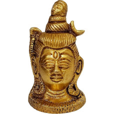 Purpledip žalvario stabas Viešpats Šiva: Šiva Bholenatas su pusmėnuliu, Ganga ir gyvatė Vasuki (12211A)