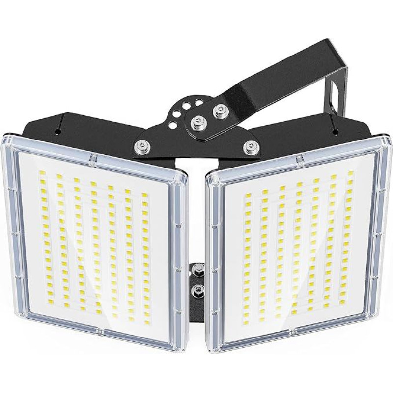TOPAUBUB 200 W LED prožektorius lauko 20000 LM 1 vnt. LED žibintas 6500 K Cool White IP66 atsparus vandeniui, skirtas sodo / sandėlio / kiemo apšvietimui