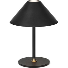 Halo Design, Hygge Black, Danish Design Table Lamp Wireless Dimmable - 19 cm High LED Table Lamp Battery USB-C Rechargeable - Indoor & Outdoor Decorative Table Lamp