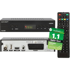 ZEHNDER HX 2100 Full HD kabelinis imtuvas su PVR įrašymo funkcija, DVB-C imtuvas kabelinei televizijai, kabelinė jungtis, DVBC kabelinis imtuvas televizoriui, SCART USB