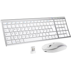 iClever GK03 2.4G Slim Keyboard, Silver