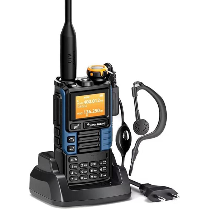 Quansheng UVK5(99) AM/FM/DTMF Walkie Talkie 200CH Walkie Talkie NOAA orų prognozė su blykstės kopijavimo dažniu Tpye-C LCD ekranas, skirtas žygiams, stovyklavimui, kelionėms, dvipusiam radijui