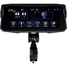 VECHTEL Motorrad Carplay Bildschirm mit Kabelloses CarPlay und Android Auto, 6.86 Zoll Touchscreen mit Design Halterung für Motorräder, unterstützt Bluetooth Navigation