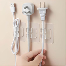 COZHYESS 50 Stück Kabel-Clips, Mini-Kabel-Clips, selbstklebende Lichthaken, Draht-Organizer, Kabel-Management-Halter, Outdoor-Lichterketten-Clips für Zuhause, Büro, Auto, Schreibtisch