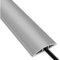 SEGNAYEN Grindų kabelių dangtis, 2M guminių grindų kabelių apsauga, pilki laidų dangteliai kabeliams, iš anksto supjaustyti grindų kabelių kanalai, skirti vidaus namų biurui, sporto salei, kilimams, tvarkingam kilimėliui