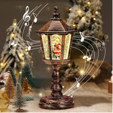 Kalėdinis žibintas, apšviestas sniego žaismas, kalėdinis žibintas su sniego gniūžte, sniego gaublys, sniego žibintas Kalėdų žvakė, LED sniego žibintas su sniego žmogumi, skirtas valgomojo stalui, židiniui, langui