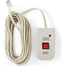 NEDIS PIMSRC05WT Power Inverter Remote Control for Modified Sine Wave Inverter Cable 5.00 m White 5.00 m