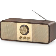 Nostalgia Radio, Retro Radios with Bluetooth and TF Card, 3000 mAh Battery Operated, with 2 x 8 Watt Subwoofer, Retro Radios with AUX/USB, Radio for Kitchen/Bedroom/Office