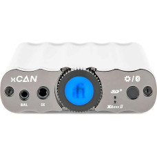 iFi xCAN Portable Symmetrical Dual Mono Headphone Amplifier with Bluetooth (aptX, aptX LL and AAC), 2.5 and 3.5 mm TRRS and TRS Connectors, Battery Playing Time 12–18 hours