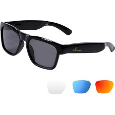 OhO sunshine wasserdichte Audio Sonnenbrille, Bluetooth Kopfhörer Sonnenbrille zum Hören von Musik und Verwendung polarisierter UV400 Sicherheitslinsen für Telefonate