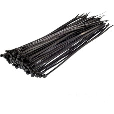 Werwing Selbstsichernde Nylon-Kabelbinder, 4,8 x 350 mm, Schwarz (100 Stück), UL94V-2 schwer entflammbar, Drahtbinder zum Organisieren, Bündeln, Heimwerken, 100 Stück