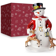 Villeroy & Boch Christmas Toy's Colourful Snowman Figurine, Hand-Painted Snowman Figurine, Christmas Decorations, Table Decoration, Christmas Porcelain