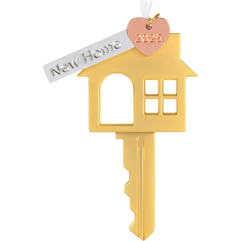 Hallmark Keepsake 2025 New Home 2025 Metalinė kalėdinė dekoracija Namų įsirengimo dovanos