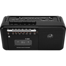 Lychee Portable Cassette Recorder, Vintage Cassette Recorder with AM/FM/SW Radio, Built-in Speaker, AC/DC/3.5 mm Headphone Jack, Support TF Card/USB Input (Black)