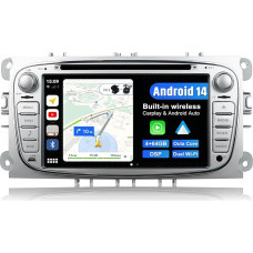 JOYX PX6 Android 13 automobilinis radijas, tinkamas Ford Focus/Mondeo/S-Max/C-Max/Galaxy -【Įmontuotas DSP】-【4G + 64G】- Kamera Canbus Free - 2 DIN - 7 colių - Soutien HDMI 4K Video BT5.0 DAB Carplay 4G WiFi SWC