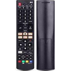 Universalus LG televizoriaus nuotolinio valdymo pultas, skirtas LG televizoriaus nuotolinio valdymo pulto pakeitimui, visi modeliai, įskaitant AKB75095308, AKB75095307, AKB75375604, suderinamas su visais LG Smart TV, LCD LED, veikia akimirksniu, NE