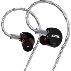 CCA Phoenix In-Ear Monitor Headphones, Dual Magnetic Dynamic Driver IEM with Clear HiFi Sound and Deep Bass, Professional Full Metal Gaming Earbuds for Musicians, Singers and Audiophiles (3.5