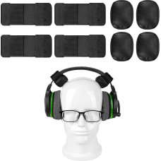 Geekria Comfort Headband Pressure Relief Pads for Tight On-Ear / Over Ear Headphones - No Damage - Easy DIY Assembly - 4 Pack