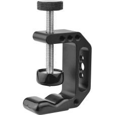 Andoer C Clamp fotoaparato laikiklis, universalus spaustuko trikojo stalo spaustukas Trikojis Stovas lydinio daugiafunkcinis spaustukas su 1/4 colio - 3/8 colio varžtų skylėmis vaizdo monitoriaus blykstei Speedlite mikrofonas