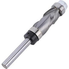 Asixxsix Hartmetall-Kompressionsfräser für Bündigen Schnitt, 1/4 Schaft, Oberes und Unteres Lager, 2 + 2 Nuten, 1/2 Zoll Schneiddurchmesser, Spirale nach Oben und Unten Musterschablone,