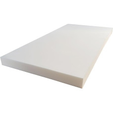 Putų plokštė 90 x 200 x 6 - Putos - Čiužinys vidutinio kietumo T25 - Putų čiužinys - Topperis - Putų pjūvis - Pagalvėlė - Balta - Įvairūs dydžiai