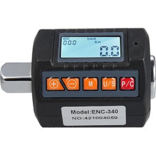 Drehmomentprüfgerät, ENC-340 Drehmomentmessgerät mit Digitalanzeige, Drehmomentprüfer, 1/2-Zoll-Antrieb und inkl. Adapteris 3/8 Zoll ir 1/4 Zoll (ENC-340)