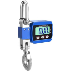 ACAGALA LCD Digital Display Crane Scale 0.05-500kg Portable Industrial Electronic Heavy Duty Hook Crane with Unit Change Function