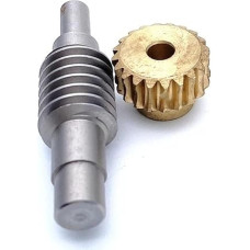 CYFANG 1M 20T Turbininė pavara, Schneckengetriebe mit Untersetzungsverhältnis 1:20, selbstsichernde Schneckenstangenwelle aus Edelstahl for wissenschaftliche Projekte Zylinderritzel(8mm bore gear)