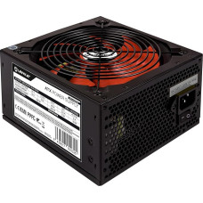 UNYKAch ATX 550W žaidimų maitinimo šaltinis su 140 mm tyliu ventiliatoriumi ir galios korekcija (PPFC)