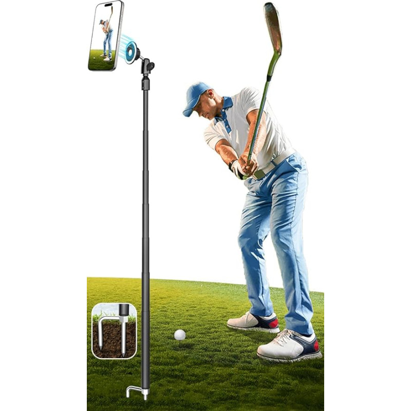 GDZN ištraukiamas golfo monopodas Selfie Stick 57