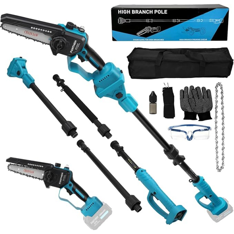 Akumuliatorinis šakų grandininis pjūklas Profesionalus genėjimo pjūklas, suderinamas su 