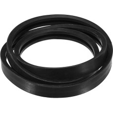 sourcing map 2/B105 Klassischer gewickelter Keilriemen, 274,3 cm Außenumfang umwickelt, industrieller Gummi-Keilriemen B-Profil-Keilriemen für Industriemaschinenausrüstung, Schwarz