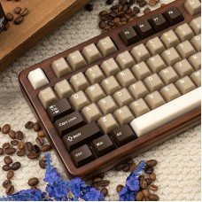 164 klavišų PBT Doubleshot Keycaps Brown Translucent Keycaps Keycaps Keycaps tinka 61/64/87/104/108 Cherry Mx Switch mechaninei klaviatūrai