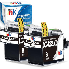 starink LC422XL Black Ink Cartridge for Brother LC422XL LC-422XLBK LC-422BK LC422 XL Cartridges for Brother MFC-J5340DW, MFC-J5345DW, MFC-J5740DW, MFC-J6540DW, MFC-J6940DW (Pack of 2)