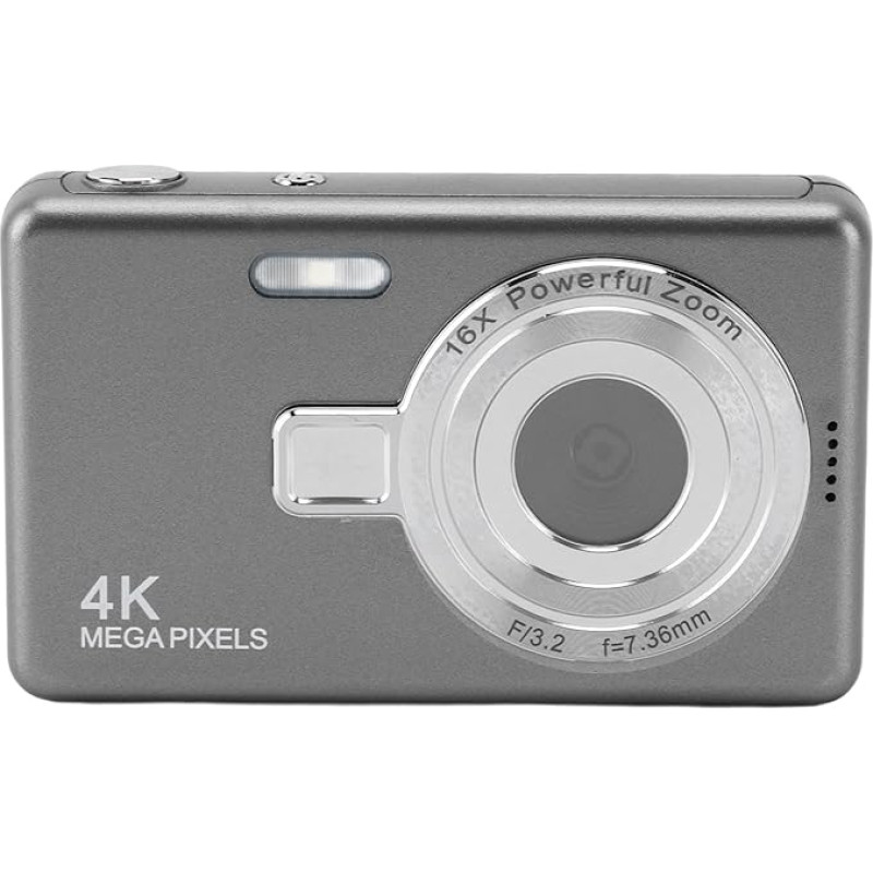 Skaitmeninis fotoaparatas, 12 MP 1080P vaizdo įrašymo kamera, kompaktiškas fotoaparatas su 16x priartinimu, automatiniu fokusavimu, 