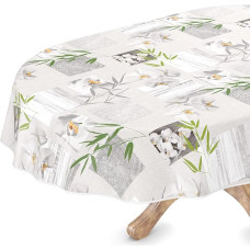 Skalbiama staltiesė Ovalus 140 x 240 cm su pakraščiu Orchidėja Spa Lengva priežiūra