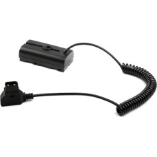 Raeisusp D-Tap NP-F550 visiškai dekoduojantis nuolatinės srovės jungtis NP-F750 NP-F970 fiktyvus baterijos maitinimo adapterio spyruoklinis kabelis, skirtas monitoriams, vaizdo LED šviesos diodų maitinimui, fotoaparatams