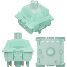 Gateron Jade Series Mint Keyboard Switch for Mechanical Gaming Keyboard, Linear RGB Pre-Lubed 55gf 5-Pin Switches (90 Pieces)