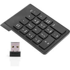 Bewinner Wireless Bluetooth Number Pads, 18 Key Keyboard for Portable Financial Accounting Numbers, Mute Digital Keyboard Numeric Keypad for Laptop/PC/Desktop/