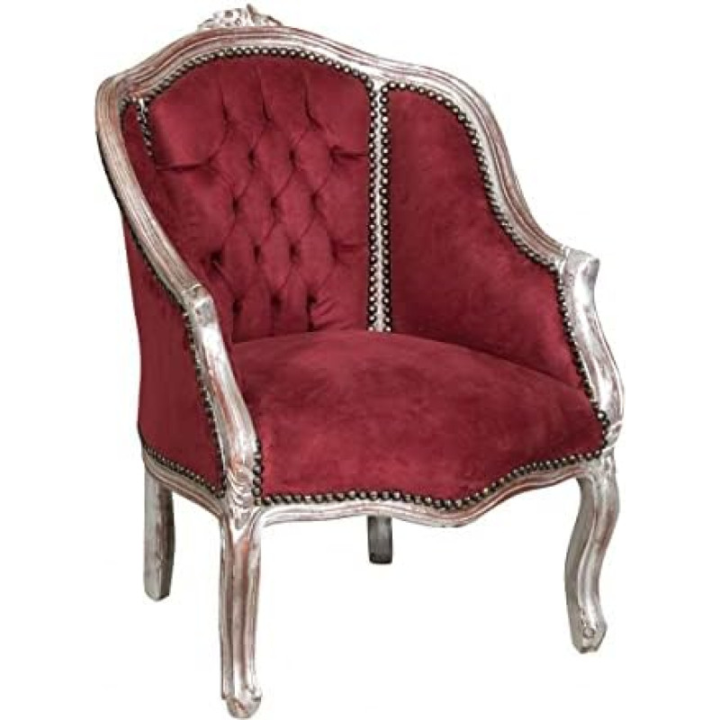 Biscottini Baroko stiliaus krėslas 80 x 57 x 63 cm | Liudviko XVI kėdės | Baroko baldai | Ypatingo stiliaus krėslas | Baroko kėdė | Sostas
