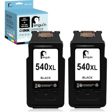 Penguin Canon 540 XL juodos spalvos rašalo kasetės, skirtos Canon Pixma TS5150 spausdintuvo kasetėms TS5151 MG2150 MG3250 MG4250 MX375 MX435 MG2100 MG2250 MG3100 MG3150 MG3200 (2 juodos spalvos), skirtos Canon PG 550 40 XL