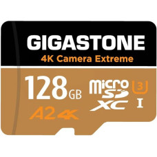GIGASTONE 128GB Micro SD kortelė, 4K Camera Extreme, MicroSDXC atminties kortelė, skirta 
