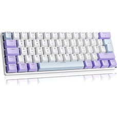 LexonElec x Magic-Refiner MK37 UK Layout 60% Wired Gaming Keyboard Hot-Swap Magnet Switch 8000Hz Rapid Trigger 0.04mm RT Accuracy 0.125ms Latency RGB Backlit for PC/Mac (Purple)