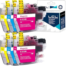 LCL suderinama rašalo kasetė LC3217 LC3219 LC-3219XL LC3219XL LC3219XL LC3219XLC LC3219XLM LC3219XLY (6 vnt. 2Cyan 2Magenta 2Yellow), skirta Brother MFC-J5330DW MFC-J5335DW MFC-J5730W MFC J5830DW