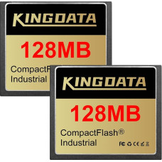 KINGDATA 2 x 128MB FAT16 Type I Industrial Compact Flash Memory Card for Industrial Devices Vintage Digital Cameras