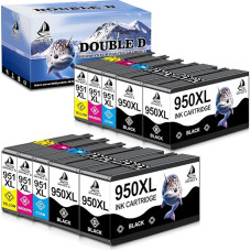 DOUBLE D 950XL 951XL, skirtas HP 950 XL 951XL, skirtas HP Officejet Pro 8600 spausdintuvo kasetėms, suderinamas su HP Officejet Pro 8610 8615 8620 8100 8625 8630 8640 8660 251dw 276dw