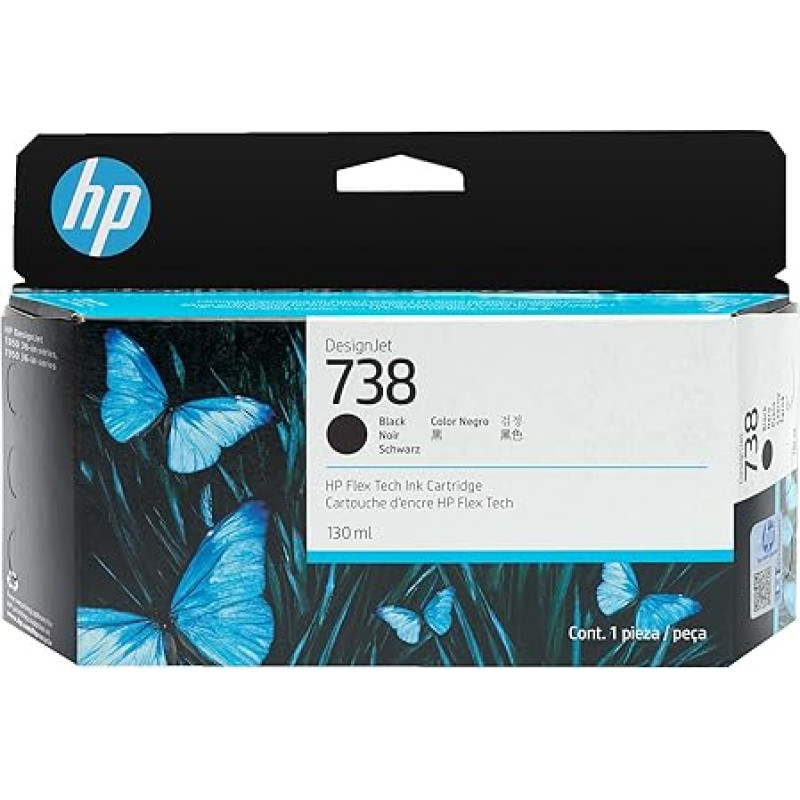 HP 738 130 ml juodos spalvos 